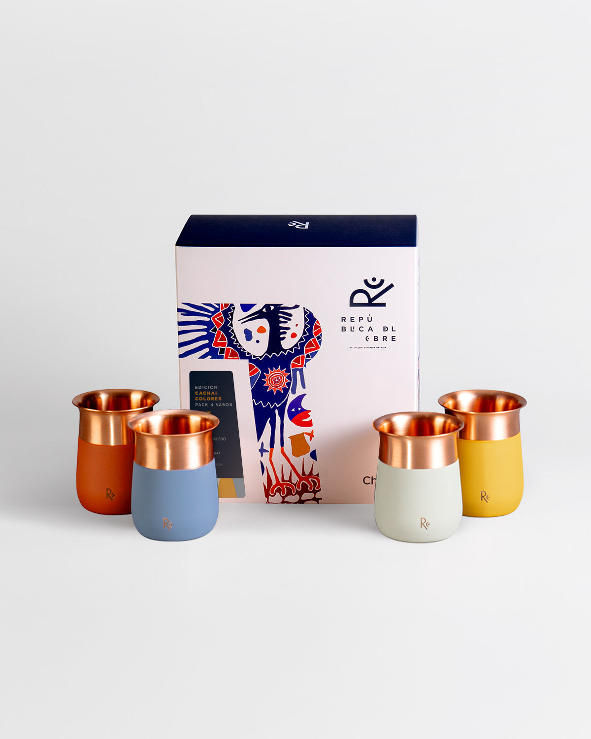 Vaso Cobre Cachai Colores - Set 4