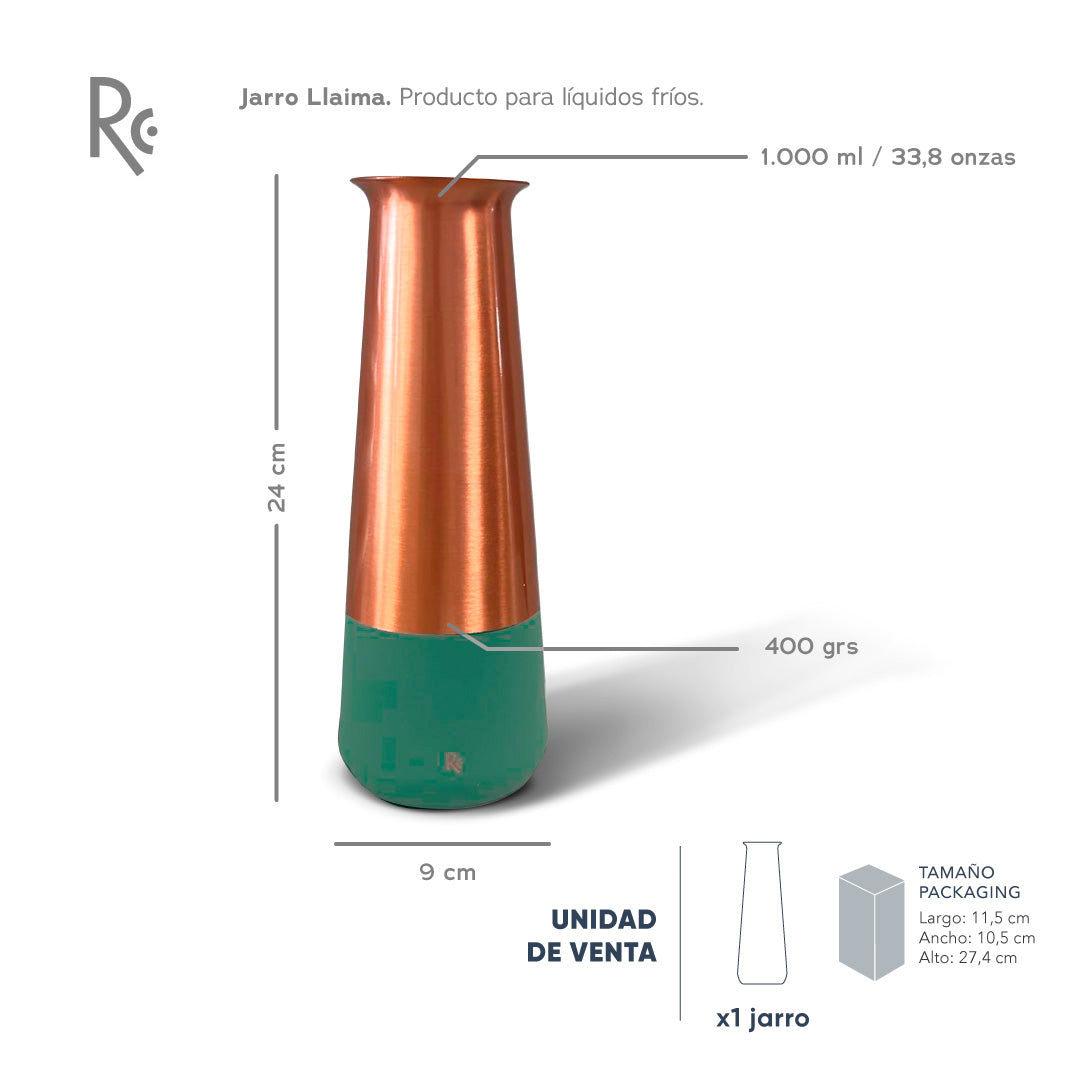 Jarro Cobre Llaima Color