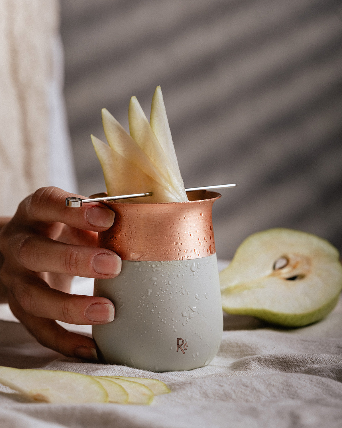 Vaso cobre color regalo preparación