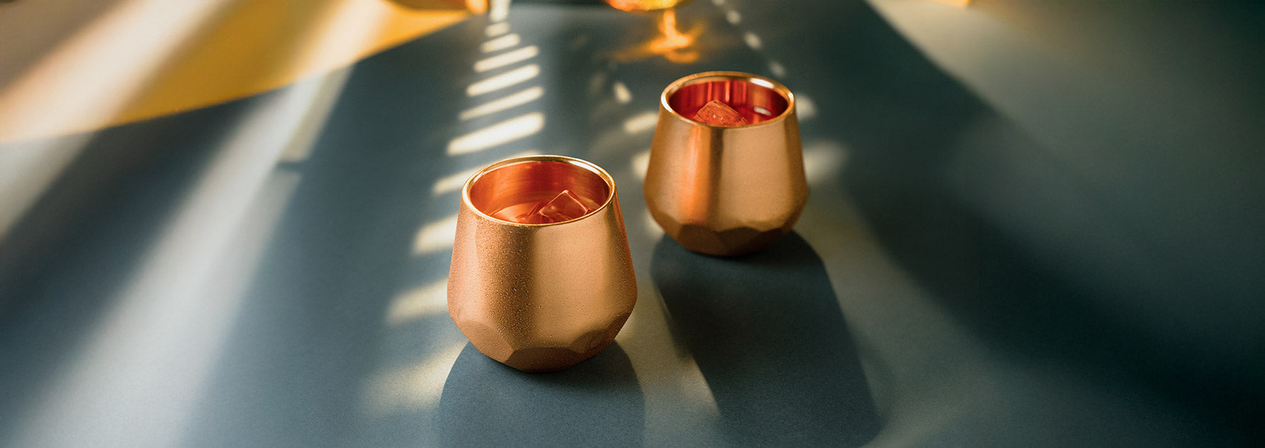 Vasos whisky Antártica 100% cobre