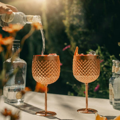 Copa cobre regalo pisco tonic