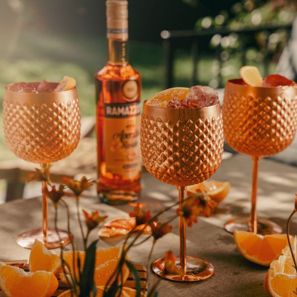 Copa cobre regalo ramazzotti naranja
