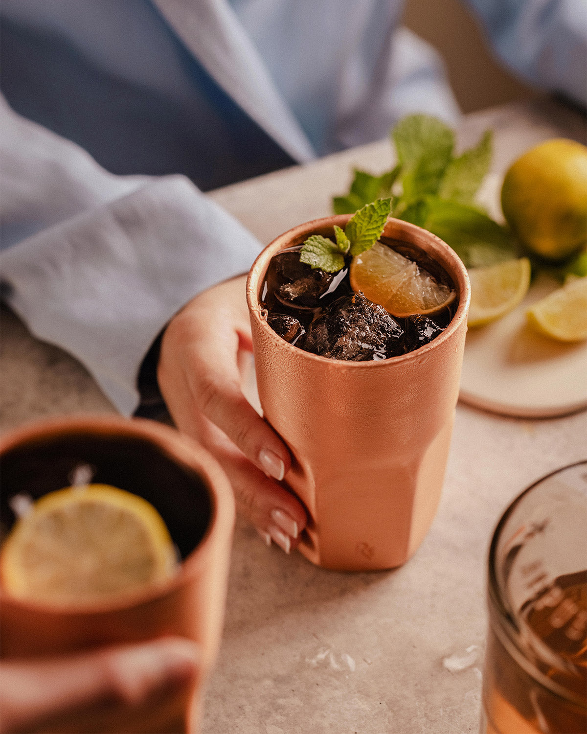 Vaso Cobre Elqui - Set 2 (Doble Pared)