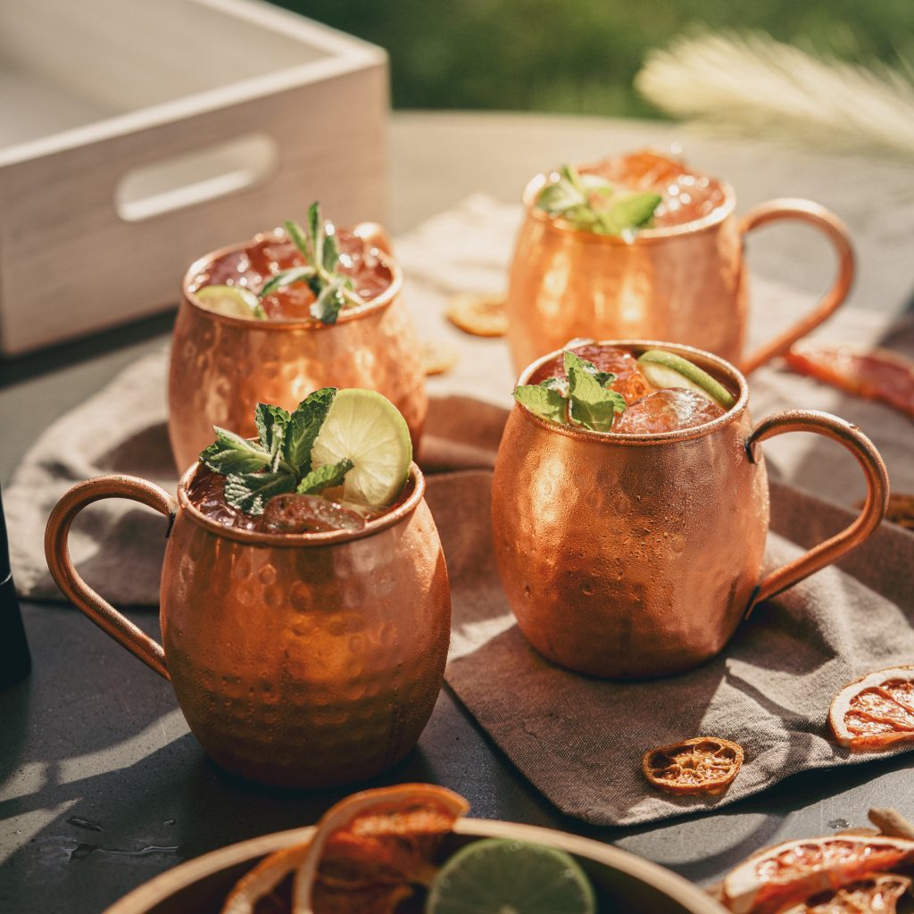 Mug cobre regalo moscow mule picnic