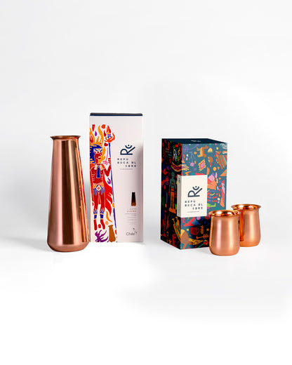 Pack 2 Vasos Cachai - + Jarro Llaima