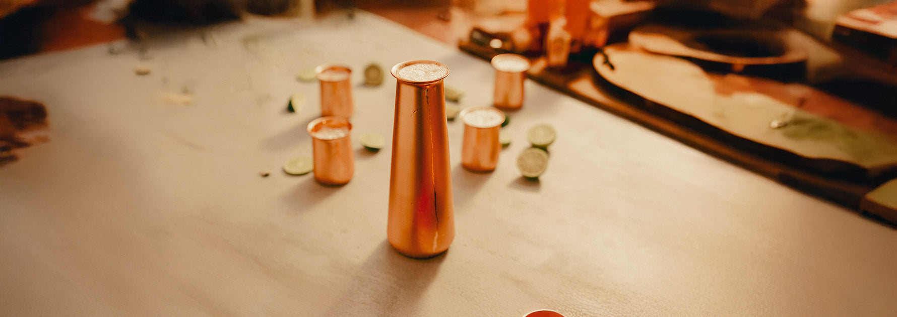 Packs 100% cobre (vasos + jarro)