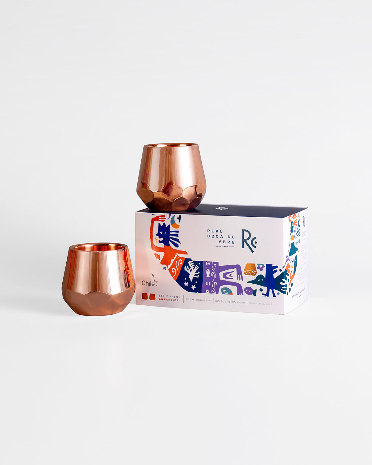 Vaso Cobre Antártica - Set 2