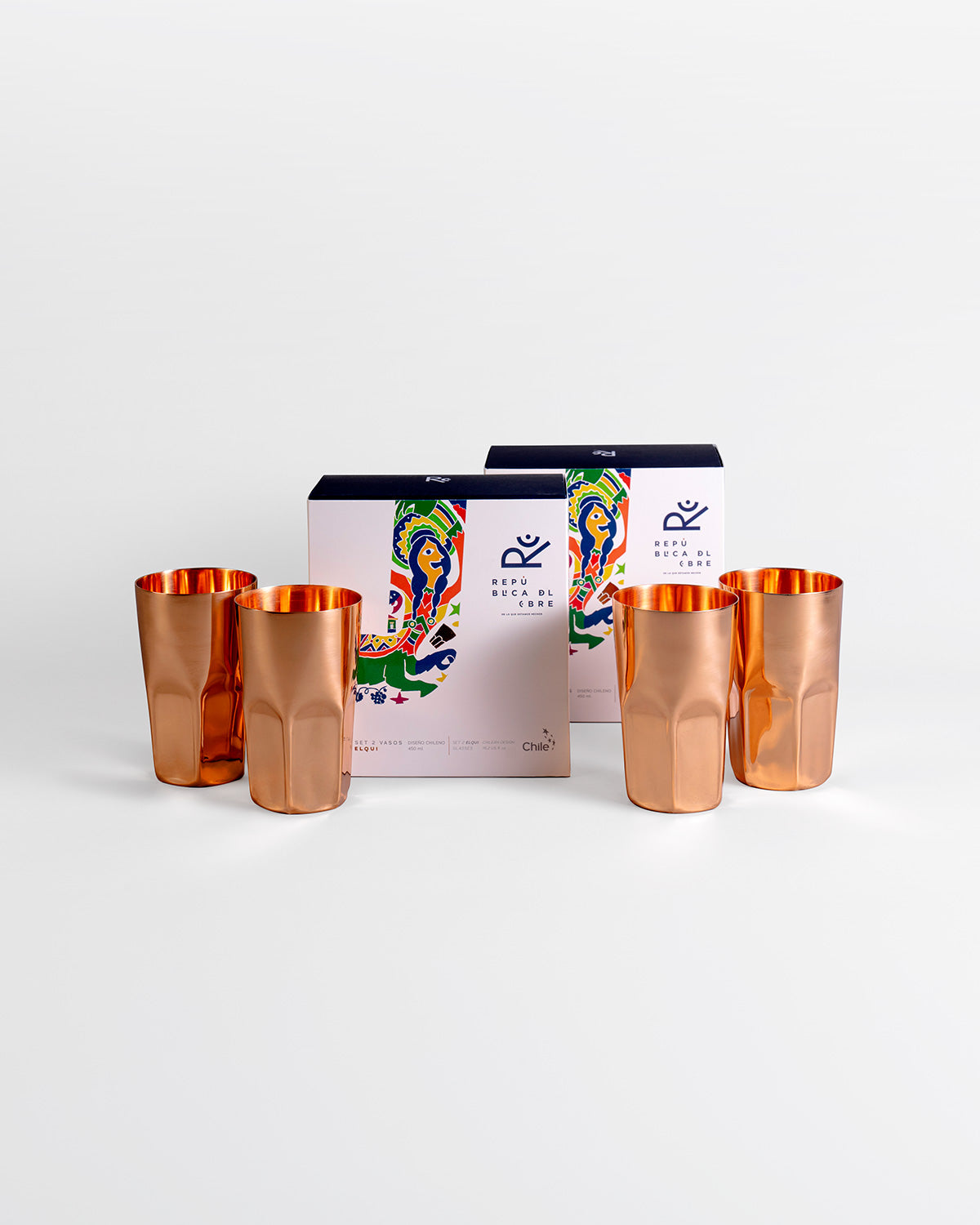 Vaso Cobre Elqui - Pack 4