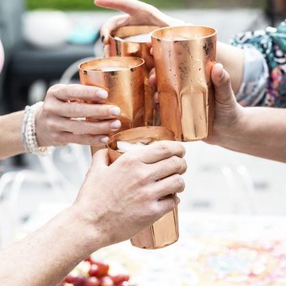Vaso cobre pisco carrete