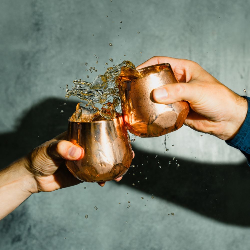 Vaso cobre regalo whisky brindis